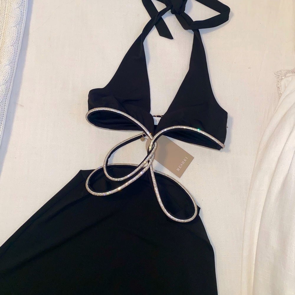 NWT Meshki Nicha halter dress